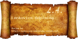 Lenkovics Adelaida névjegykártya